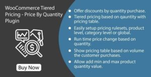 WooCommerce Tiered Pricing – Price By Quantity Plugin 1.0.7
