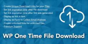 WP One Time File Download – Unique Link Generator WordPress Plugin 2.6.4