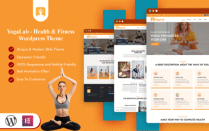 YogaLab – Yoga Health & Fitness WordPress Theme WordPress Theme 1.0.0