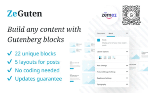 ZeGuten Gutenberg Plugin to Build a Competitive Website WordPress Plugin 1.1.5