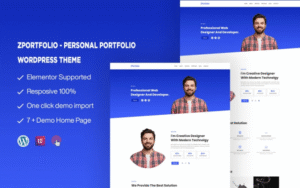 ZPortfolio – Personal Portfolio One page WordPress Theme 1.0.0